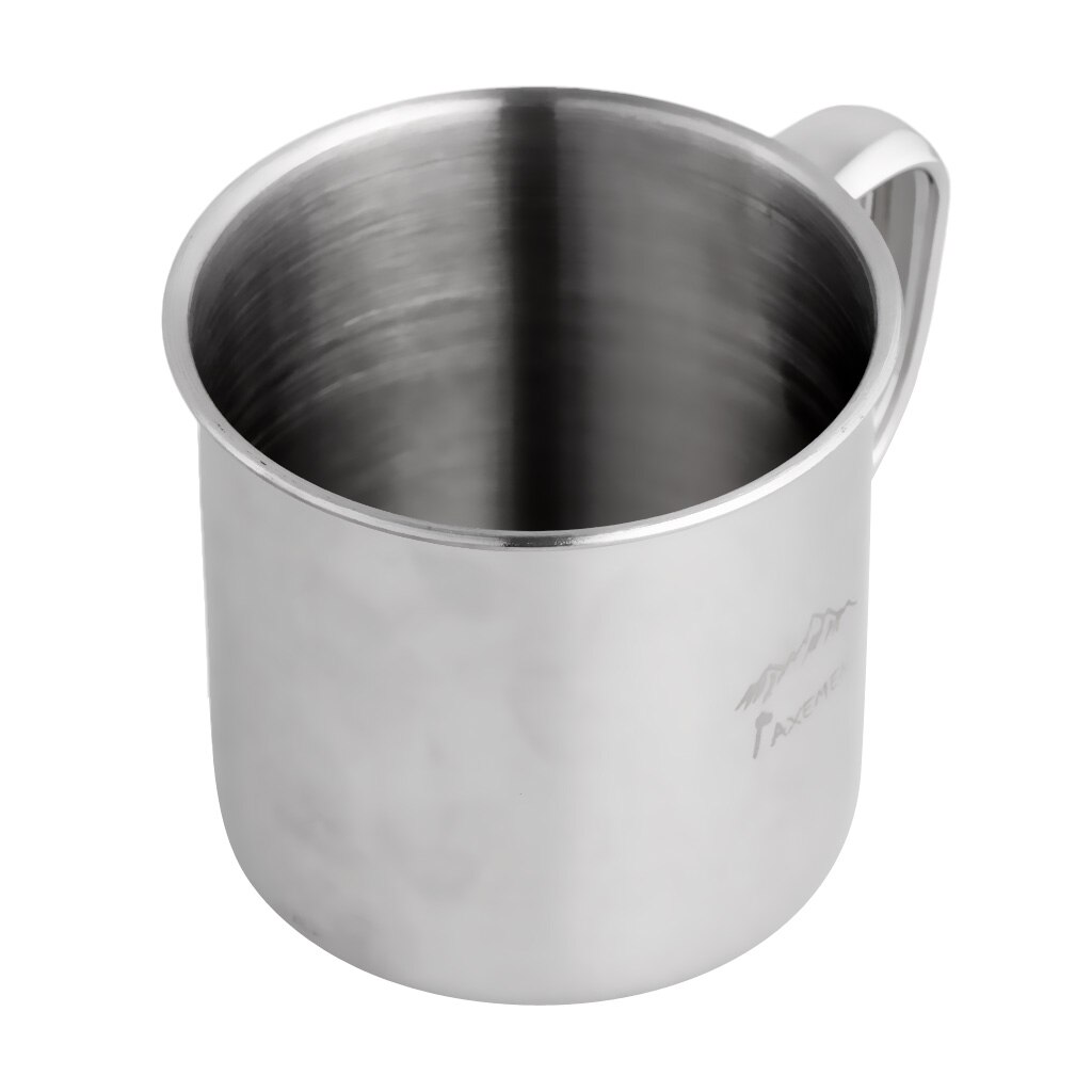 Portable Durable Stainless Steel 250ml Camping Cup Coffee Tea Drinking Water Drinkware Travel Mug School Office Home