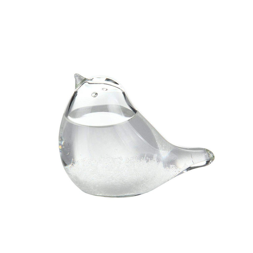 Storm Glass Weather Forecaster Bird Shape Crystal Desktop Decor Glass Crafts Barometer Weather Predictor 3.9: Default Title