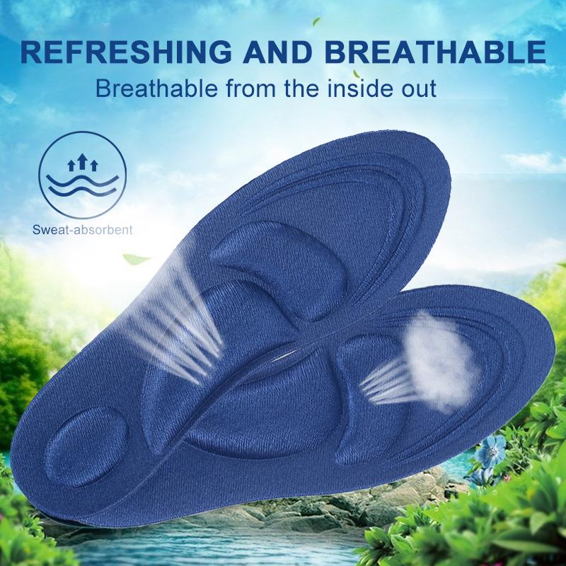 Spons Binnenzool Comfortabele 2 stuks 4D Gezondheid Gezonde Gezondheidszorg Orthopedische Binnenzool Security Verwijder De Voet Sport Binnenzool