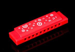 Bi 10 hullers mundharmonika børn blå musikinstrumenter mund ogan orff instrumenter pædagogisk studerende 'legetøj mondharmonica: Rød