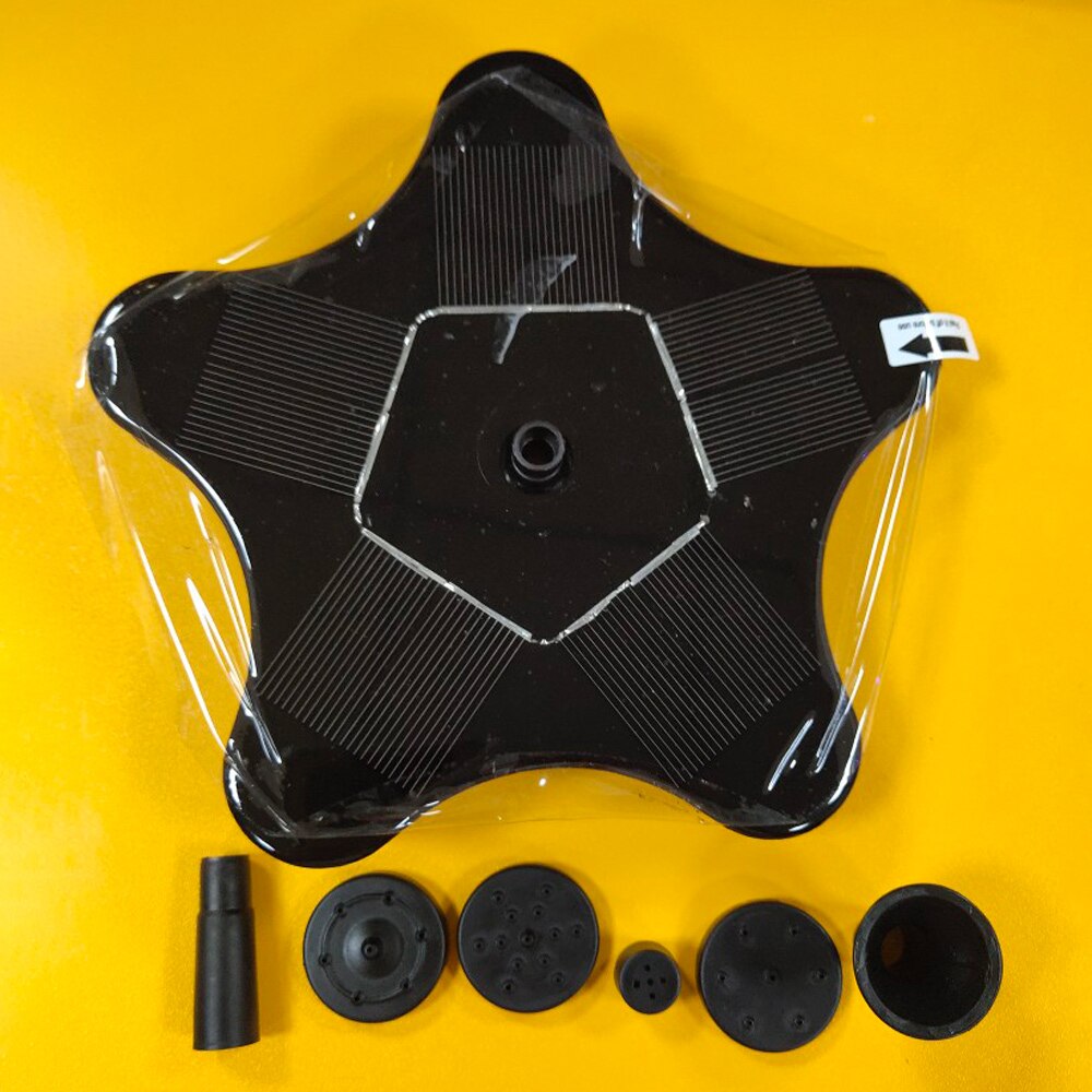 Juego de fuente de agua Solar para jardín y piscina, Panel Solar para riego, accesorios para pecera doméstica, cascadas