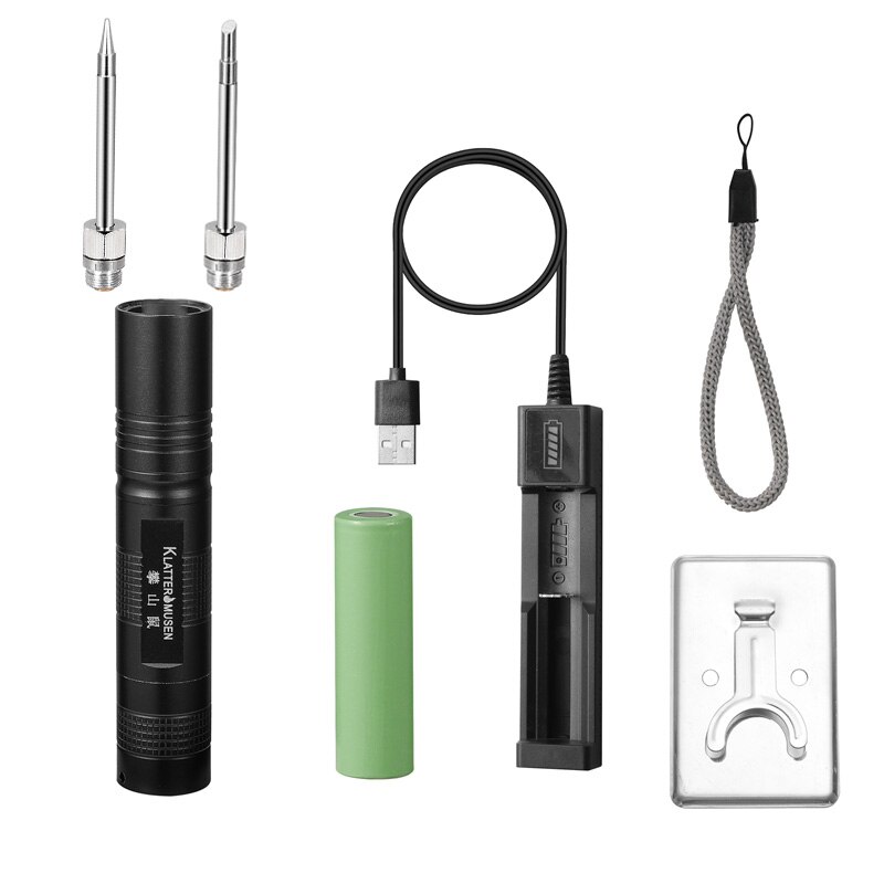Luminous wireless soldering iron 510 interface soldering iron head usb outdoor portable battery soldering iron 18650 battery: TIP-B-C