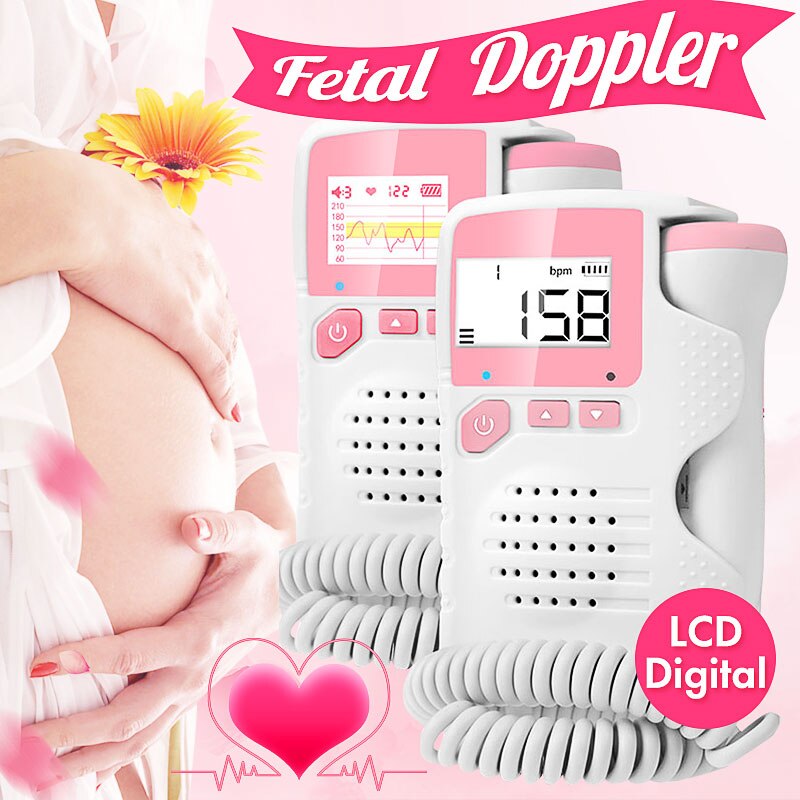 Foetale Doppler Ultrasound Baby Hartslag Detector Home Doppler Baby Hartslagmeter Pocket Doppler 2.5Mhz Gestante Ultrasonido