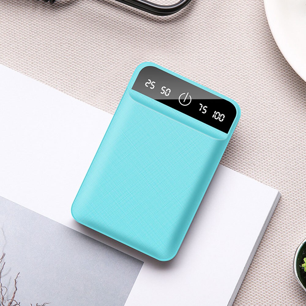 RAXFLY-Mini cargador portátil de 10000Mah para móvil, batería externa de carga rápida para iPhone, Xiaomi, Mi: 10000mAh Blue