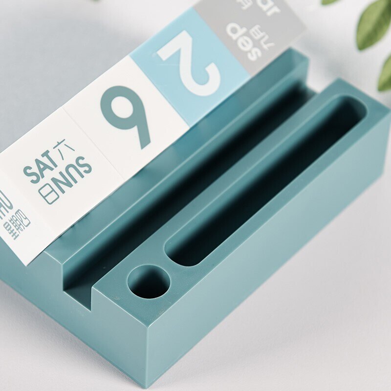 Kontor vintage hjemme kalender multi-funktion mobiltelefon holder ornamenter diy flip studie dekoration