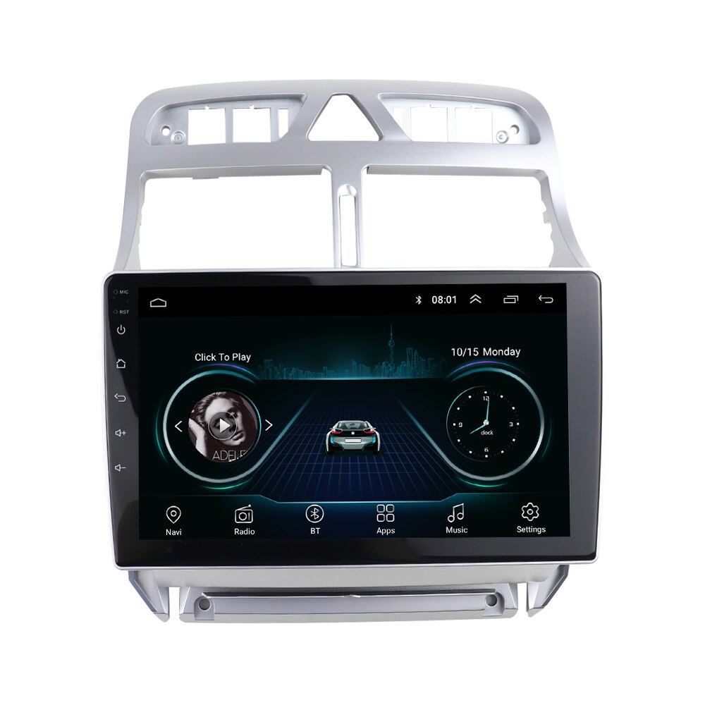 Autoradio Fascia Voor Peugeot 307 2002 Android Adapter Cover Audio Panel Frontjes Montage Frames Dash Trim Kit bezel