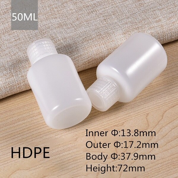 Empty HDPE bottle narrow mouth solid plastic container for liquid,lotion,cosmetic packaging bottle food grade