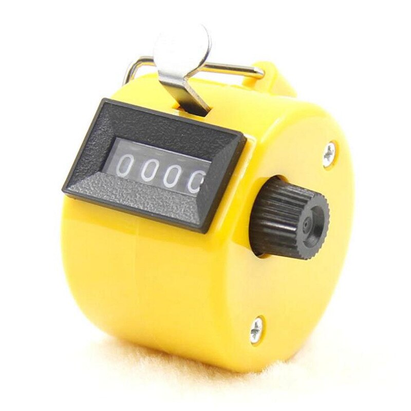 Manual mechanical counter Clicker Golf Hand Tally Click Counter with 4 Digital Number Finger Display hand tool