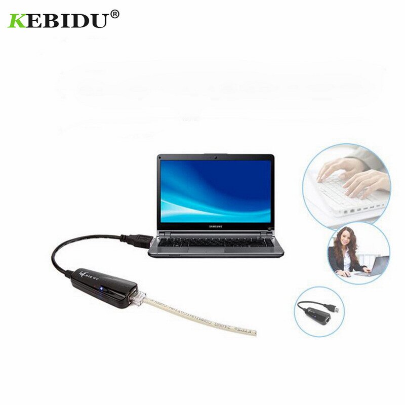 KEBIDU-adaptador Ethernet USB a RJ45 para Windows 7/8/10/XP, tarjeta de red USB 2,0, Lan, Gigabit, Internet,