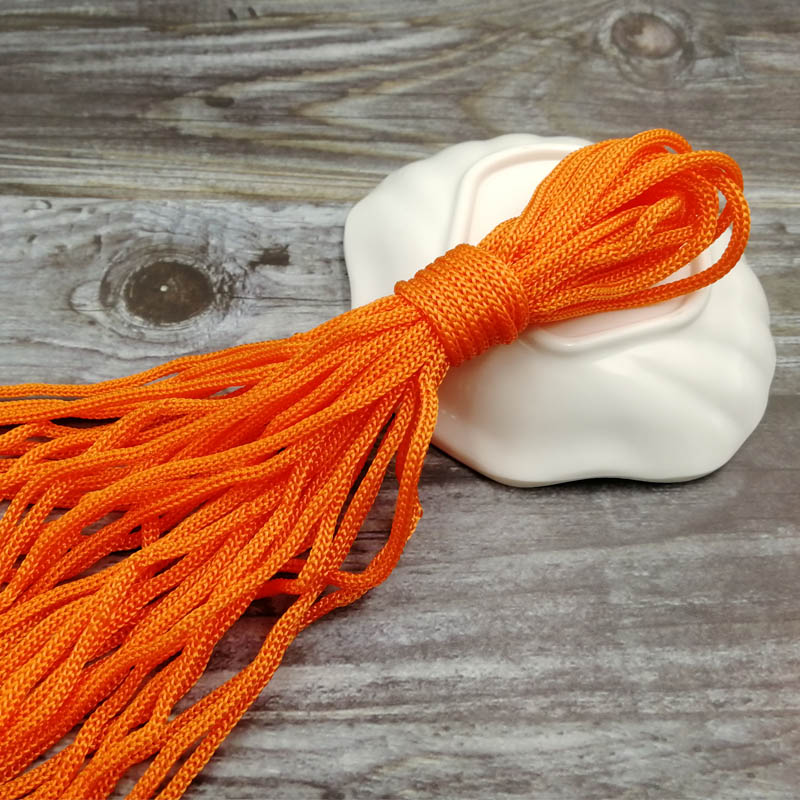 10meters 5mm nylon Rope Cords Craft Decorative Twisted Thread DIY handmade Accessories home Decoration Cord: Orange
