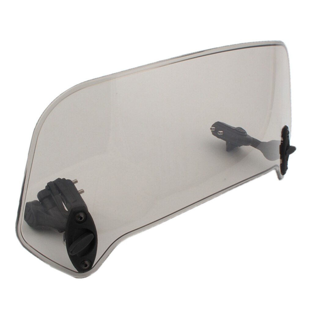 360mm Motorcycle Windshield Extension Spoiler Air Wind Deflector Windscreen Wind Cold Protector Rain Guards, Smoke