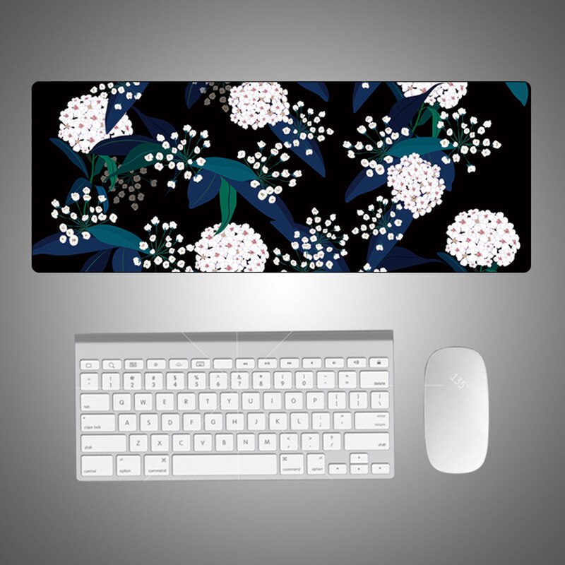 800X300 Extra Grote Muismat Art Olieverf Mousepad Anti-slip Natuurlijke Rubber Gaming Muis mat met Vergrendeling Rand