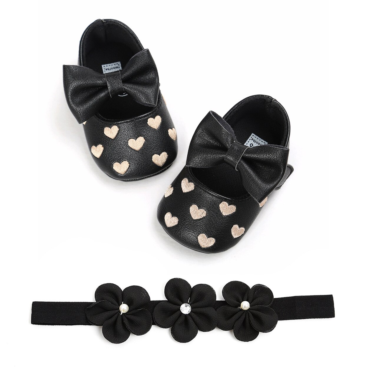 0-18M Newborn Infant Baby Girls Bow Shoes Princess... – Grandado