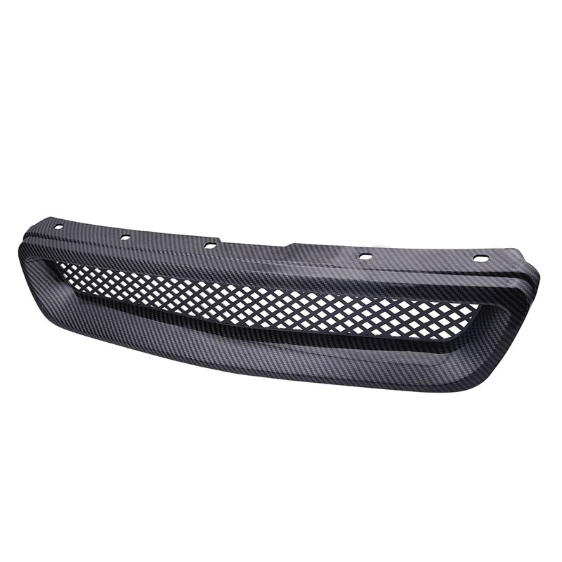 Bil kolfibernät abs främre huven grill för 96-98 honda civic ej / ek jdm typ r