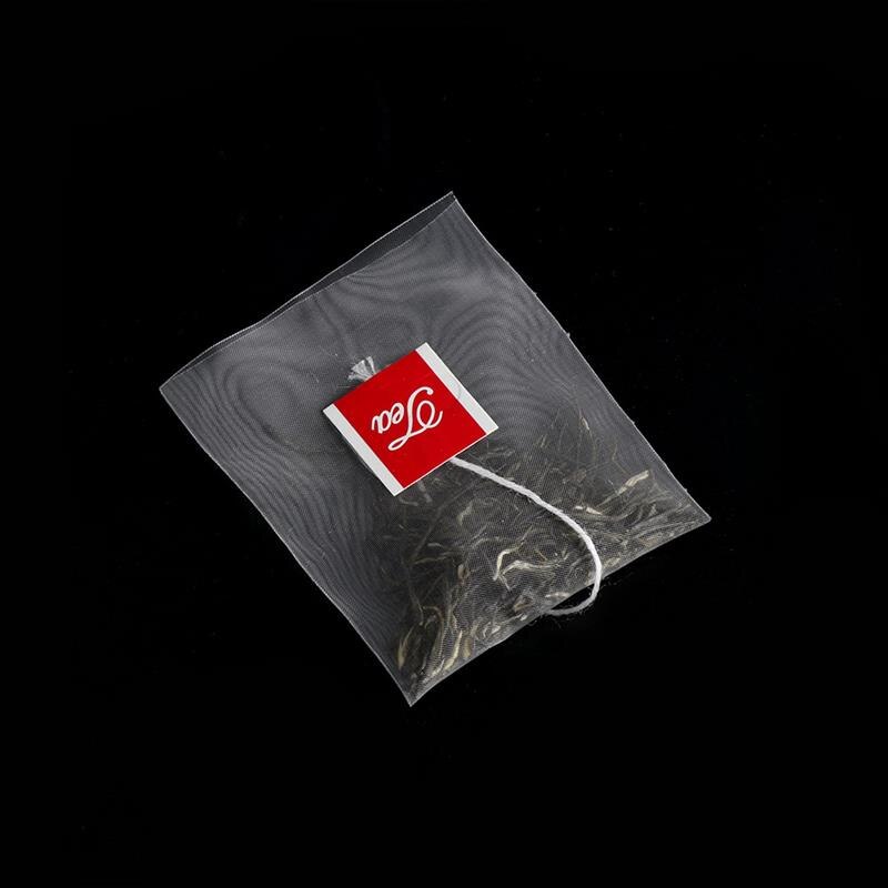100pcs/Lot Nylon Empty Pyramid Tea Bag Tea Infuser Tea Strainer Teabags