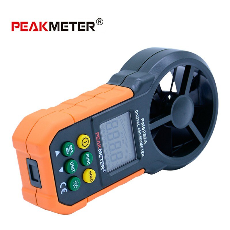PEAKMETER PM6252A Digital Anemometer Handheld LCD Electronic Wind Speed Air Volume Measuring Meter With Backlight
