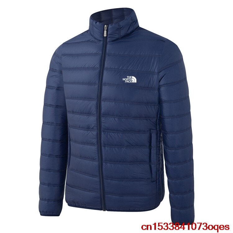 Brand the north face mænd dunjakke herre slank tyk varm ensfarvet hættekåber afslappede dunjakker mand 1 bm 9