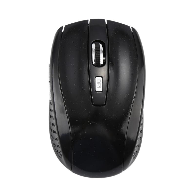 2.4GHz Wireless Cordless Optical Scroll Wheel 1600 Dpi Mouse Mice Ergonomic Mouse For PC Laptop Computer In: black