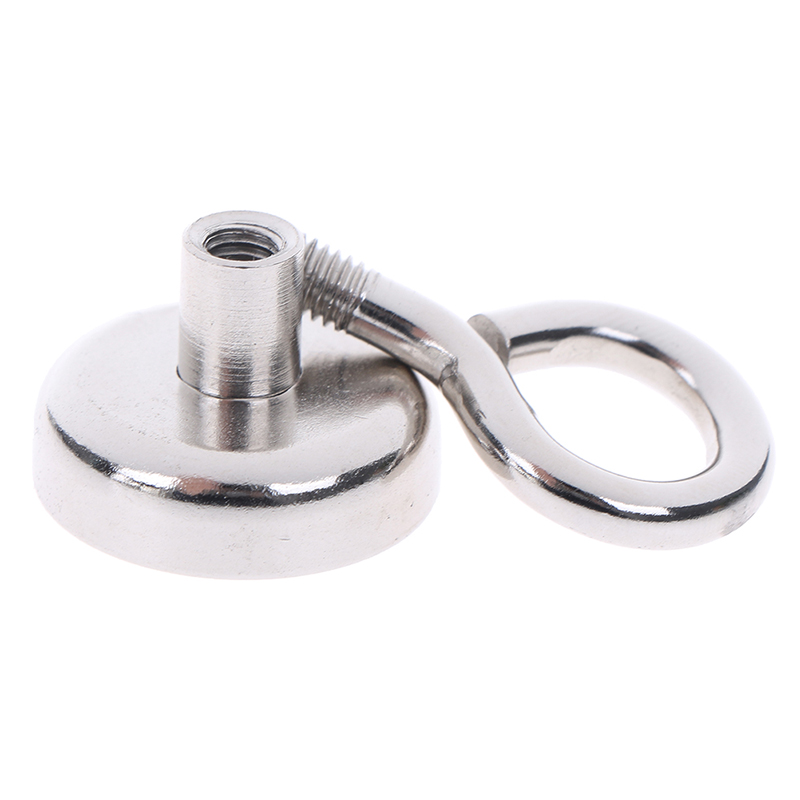1 Pc Strong Neodymium Magnet Round Pulling Force River Fishing Magnetic Hooks