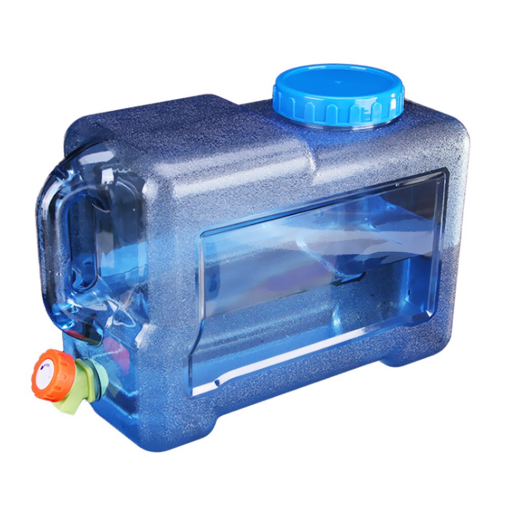 7.5/8/10/12/15L Capaciteit Outdoor Water Emmer Draagbare Rijden Wateater Emmer Draagbare Tank Container met Kraan Voor Camping: 38X26X16