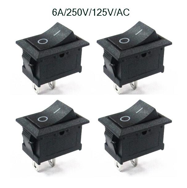 10x bilbåtsvippa 2 stift på av vipp spst kontakt strömbrytare 125v 250v