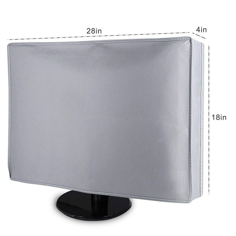 21" 24" 28" 34" Home PC Desktop Computer Monitor Dust Cover Non-woven Fabric Craft LCD Screen Protector Case Grey GL001: 28inch