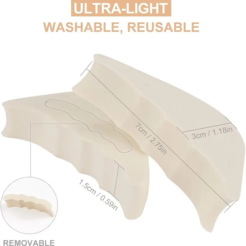 1 par almofada de inserção do antepé para mulheres salto alto toe plug meia esponja sapatos almofada pés enchimento palmilhas