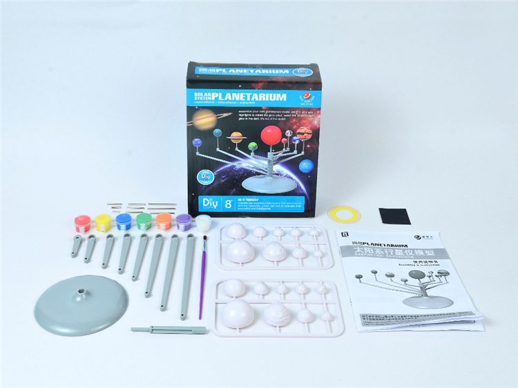 Diy Kits Van Planeten Het Zonnestelsel Astronomische Wetenschap Waarnemingen Diy Handgemaakte Kinderen Plastic Model Speelgoed