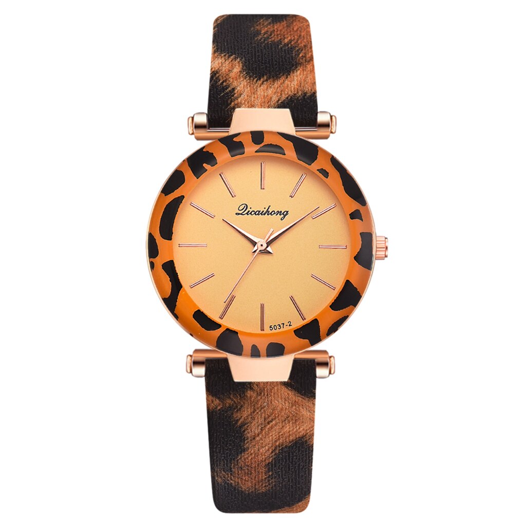 Kvinder ure billige leopard print læder dame armbånd ur casual quartz armbåndsure ur relogio feminino