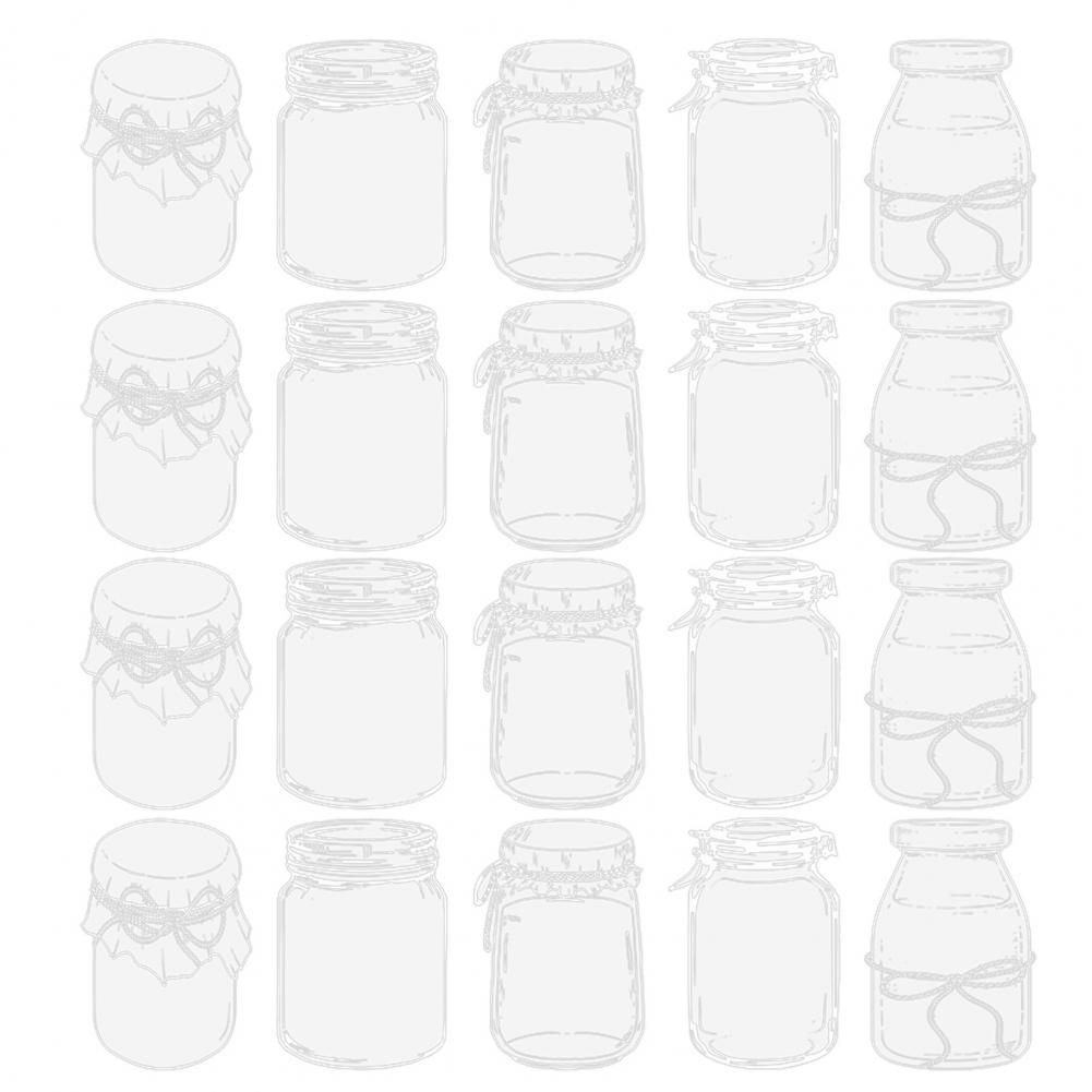 20Pcs DIY Transparent Dried Flower Bookmarks Floral Plant Clear Bookmarks Decorations Flownwing DIY Craft Bookmarks Bags Pouch: SKY BLUE