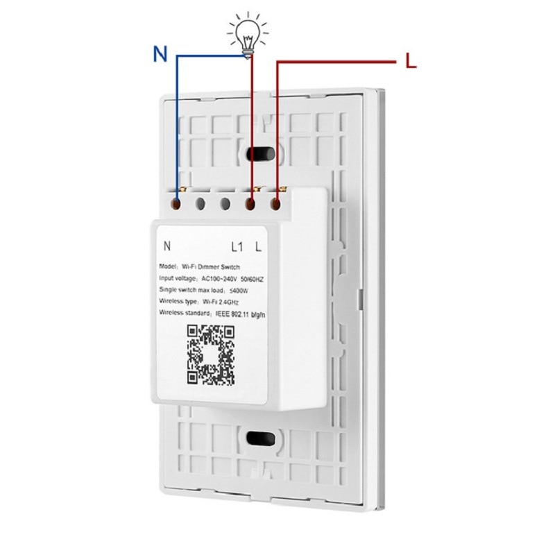Smart switch U.S wifi dimmer switch wireless remote control scree touch dimmer switch Alexa voice dimming AC110-240V
