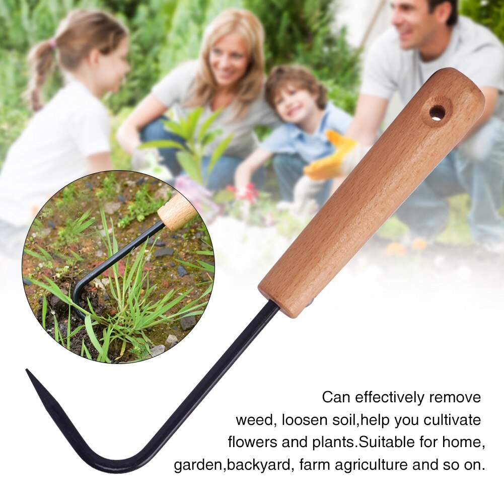 With Handle Plant Cultivator Mini Weeder Farm Outdoor Garden Hand Tool Agriculture Loosen Soil Green House Single Claw Home