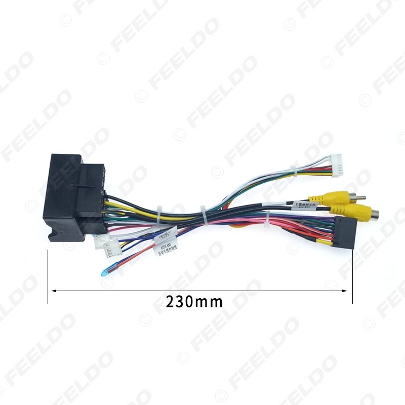 FEELDO 1PC 16-pin Car Android Stereo Wiring Harness For Peugeot 3008/Citroen C4/C-Quatre/C4L/C3 XR/C5/DS6 #AM6226