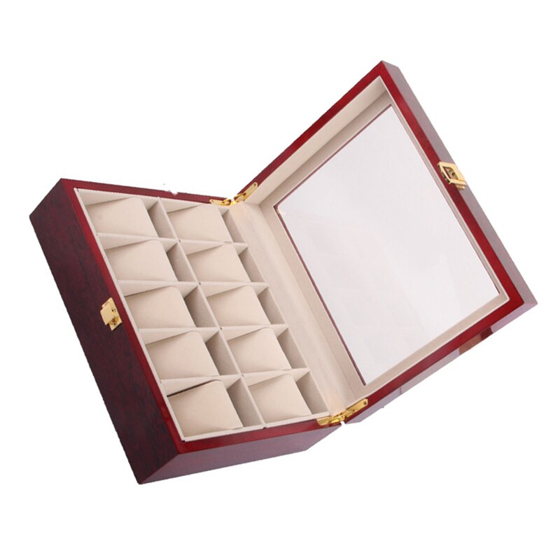 10 ranura de Caja expositor de relojes