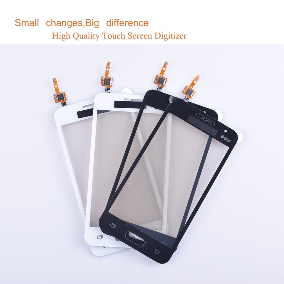 10 Uds. G355 para Samsung Galaxy Core 2 II SM-G355H G355H G355 G355M Sensor de pantalla táctil digitalizador de cristal pantalla táctil NO LCD