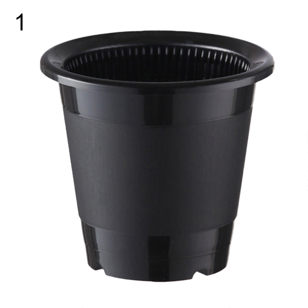 Drainage Slotted Hole Succulents Orchid Flower Inner Outer Pot Container Home Office Decor Planter Desktop Flower Pots: 1