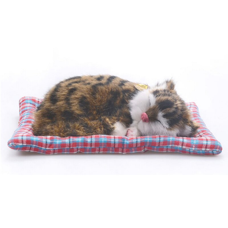 Simulation animal chat lit chien animal de compagnie d'anniversaire Simulation jouets pour enfants endormi chat chien électronique animal de compagnie