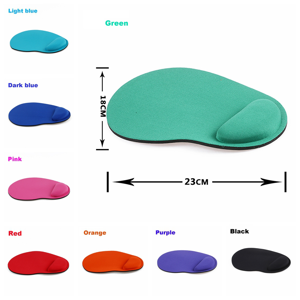 Alfombrilla ergonómica para ratón con reposamuñecas, cómoda soporte para muñeca, antideslizante, suave y grueso, para PC, portátil y ordenador, 1 ud.