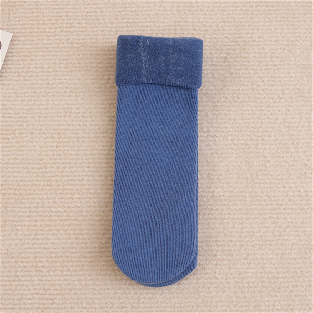 Women's Winter Thicken Warm Thermal Socks for women Solid Black soken Seamless Wool Floor Cashmere Home Snow Boots socks for men: D women
