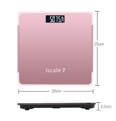 Electronic Weight Scales LED Digital Display Smart Body Fat Scale Floor Body Weighing Balance Household Bathroom Scale 180KG