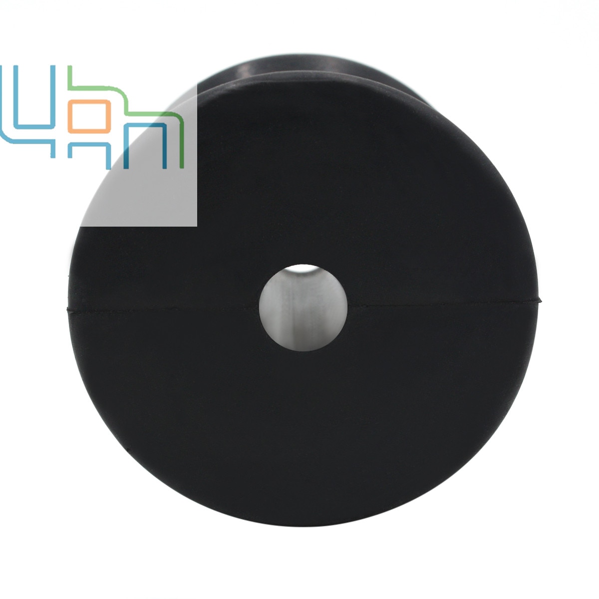 boat trailer 3 in x 1/2 inch bow stop vee V roller black rubber spool SL52318