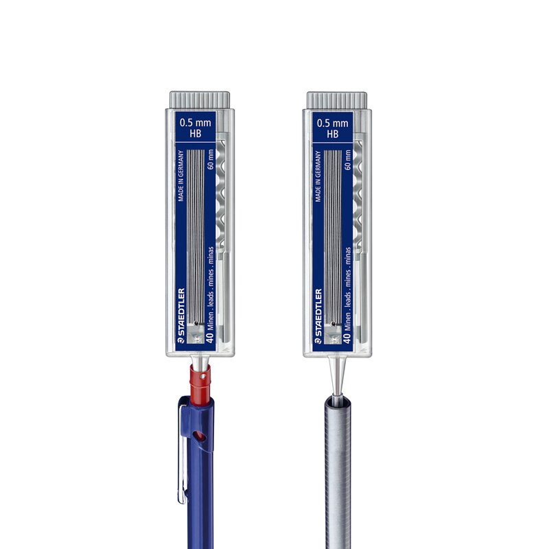 1 putki saksa staedtler 255 2b/hb 0.5mm 0.7mm mekaaninen kynätäyttö 40 johtoa per putki sopii kaikille tyypeille
