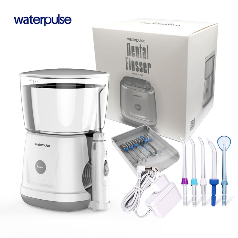 Waterpulse V700 Water Flosser 1000ml Capacity Oral Irrigator waterproof Traveler Portable Dental family Oral Flosser
