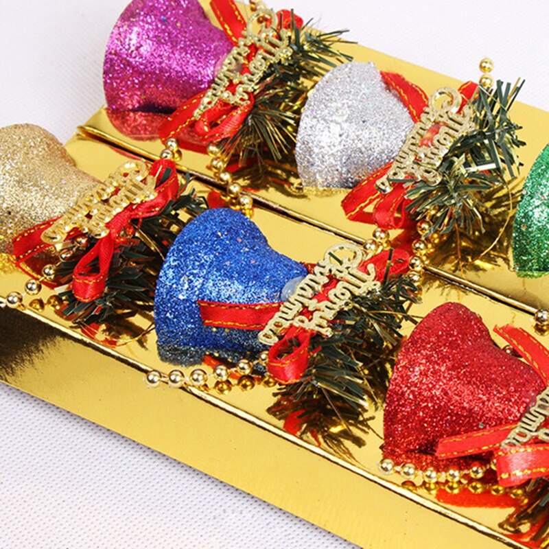 6 Stuks Kerst Bells Metal Jingle Bells Kerstboom Decoratie Diy Familie Ornament Xmas Kerstballen Bells Ambachten Hanger