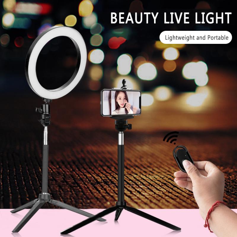 For Sony Canon Samsung Nikon Ring Light With Stand LED Camera Selfie Light Ring For Tripod And Phone Holder For Video Photograph