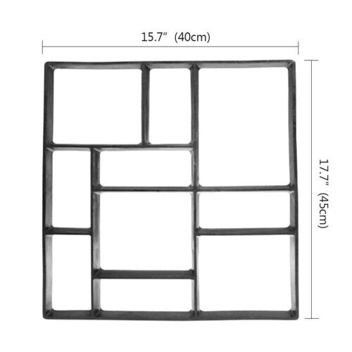 Moule de chemin de jardin, marche, pavage, bricolage, pelouse, route, béton, ciment, brique, pierre: A Style F
