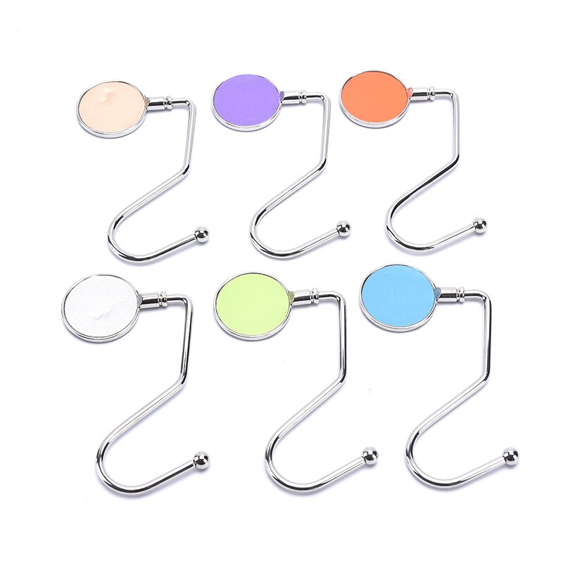 Foldable Hanging Desk Hook Write Name Large Load-bearing Table Side Hook Metal Portable Hanging Bag Hook Purse Handbag Hanger