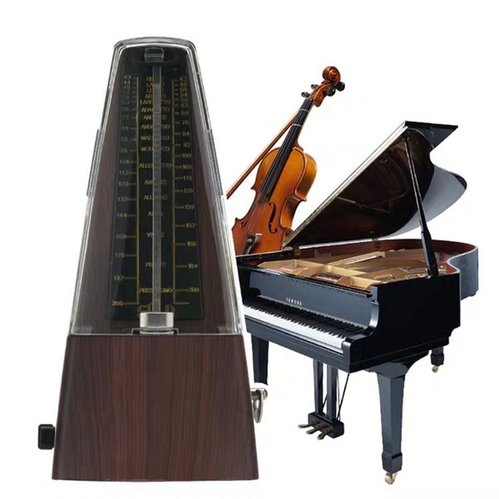 Traditionele Wind Up Mechanische Metronoom Universele Gitaar Viool Citer Piano Metronoom Muziekinstrument