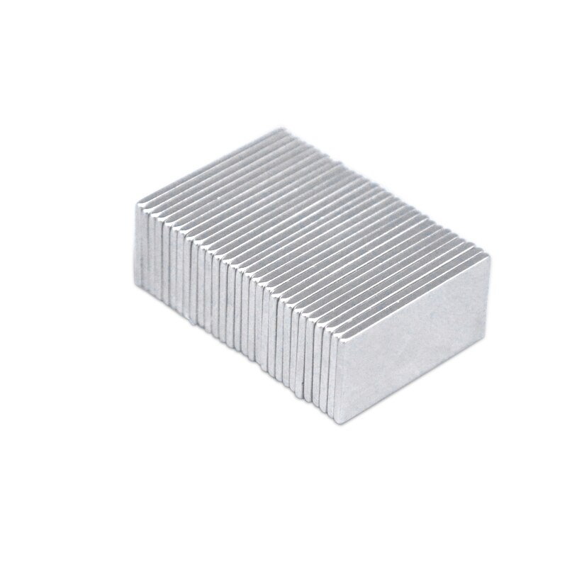 20-50 Stuks 20X10X1 Mm Vierkante Super Sterke Neodymium Magneet Blok Permanente Magneten 20X10X1 Mm Krachtige Magnetische Magneten 20*10*1 Mm