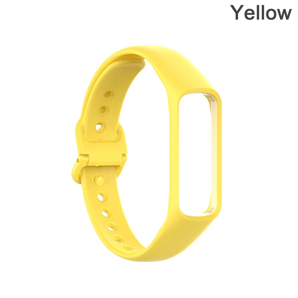 Smart klocka silikonrem för samsung galaxy fit-e /r375 band smart armbandsrem stegräknare fitness tracker armbandsrem: Typ 2 gul